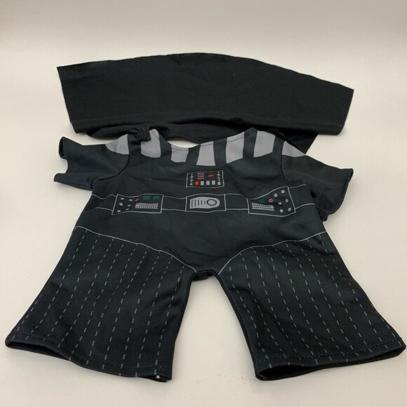 Build A Bear Workshop BABW Star Wars Darth Vader Costume Outfit Black - Picture 1 of 7